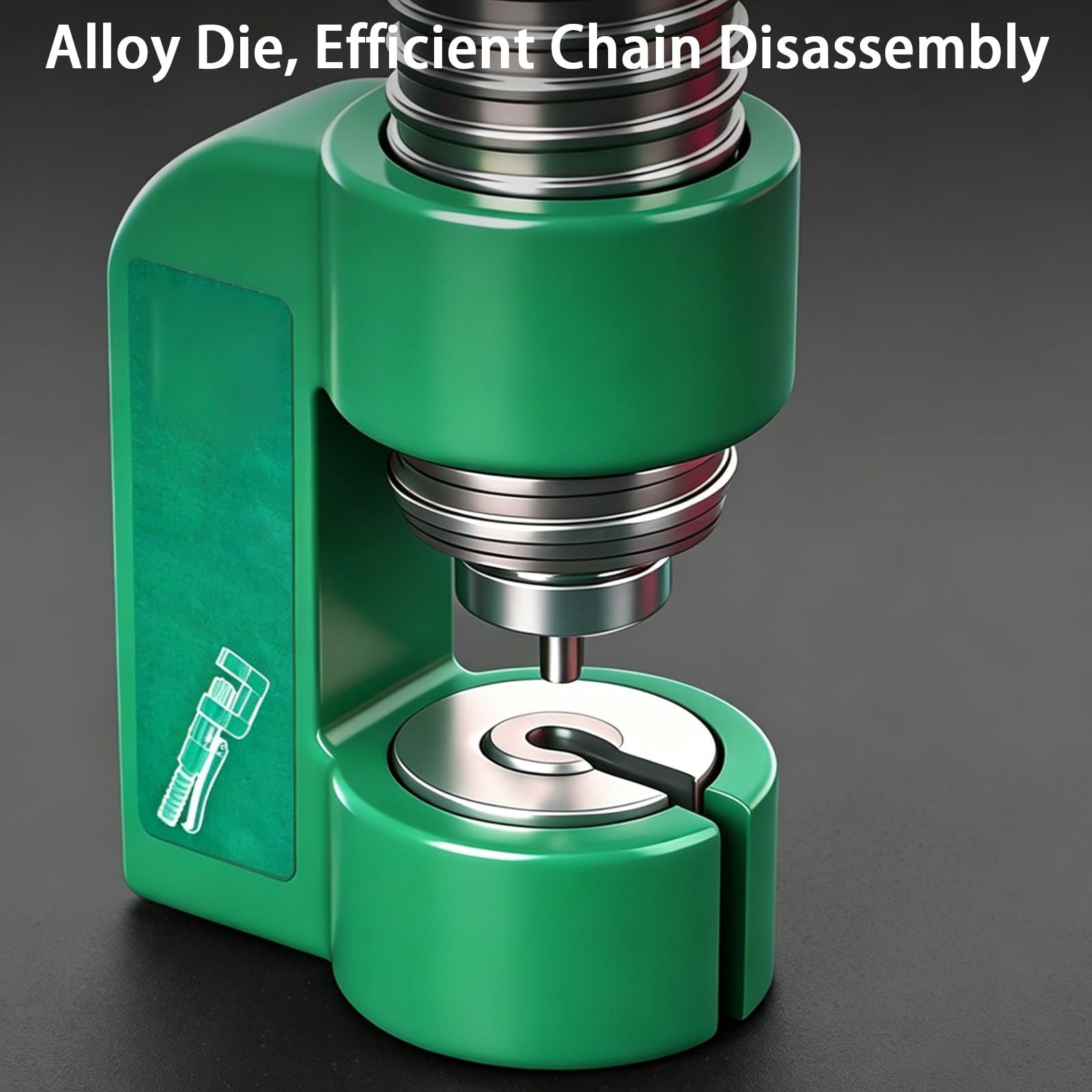 Kit d'outils de disjoncteur de chaîne hydraulique, coupe-chaîne robuste avec étui rigide, comprend 4 goupilles d'éjection pour chaînes de moto et VTT