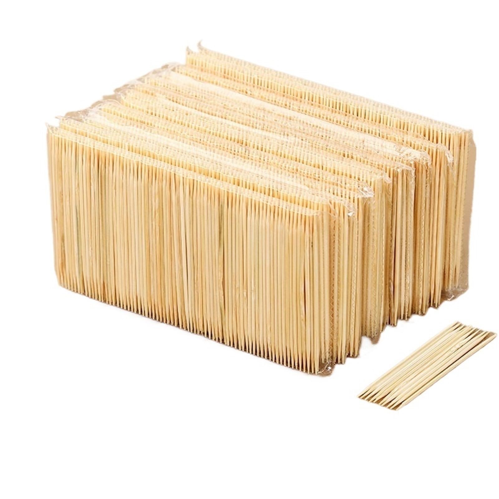 Stuzzicadenti, Stuzzicadenti in Legno 10000 Pezzi a Doppia Testa Torta di bambù Dessert Frutta Strumenti Portatili USA e Getta for la Pulizia dei Denti