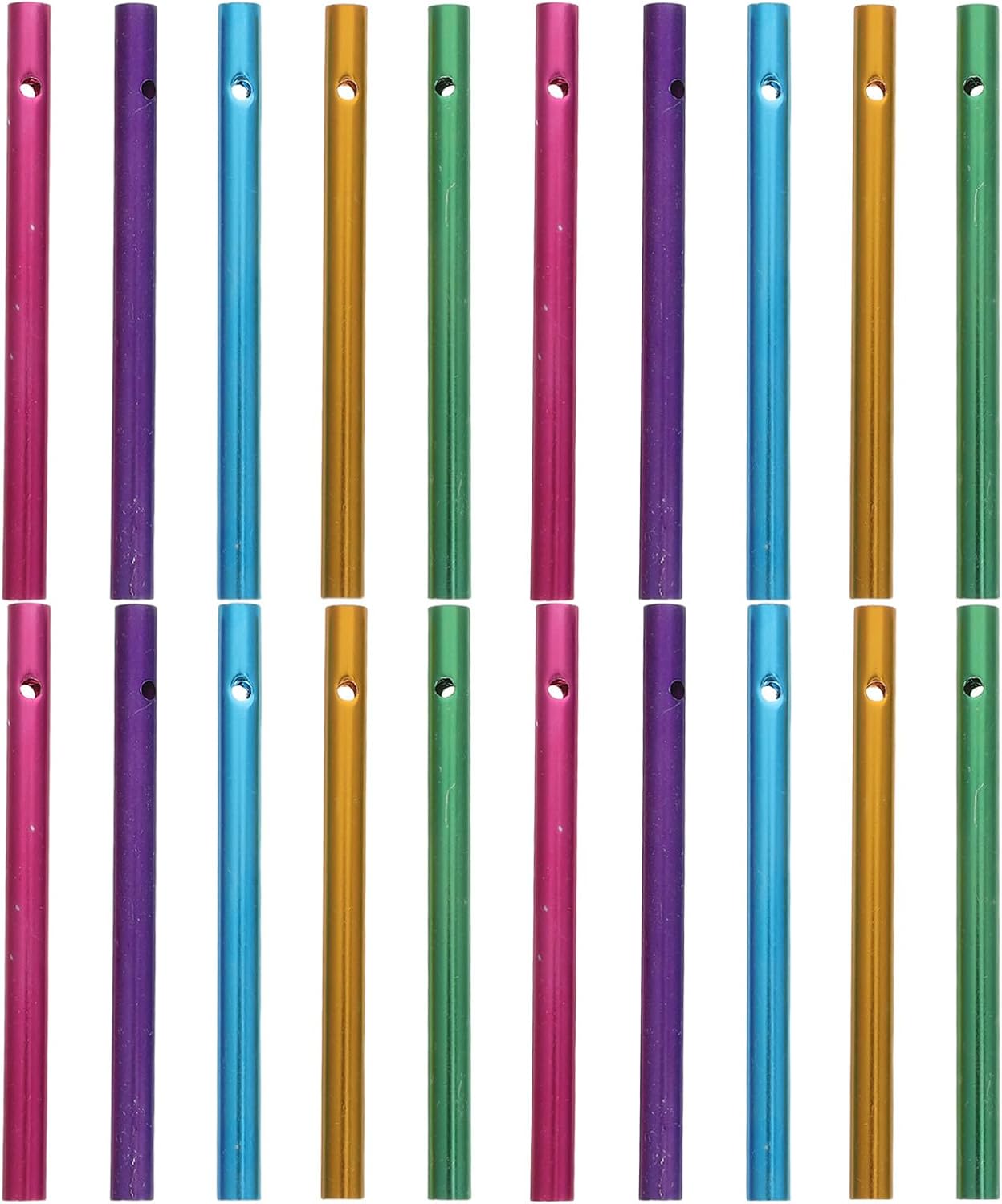 YARNOW 50pcs Wind Chime Tubes for Home Garden Outdoor Hanging Decorations