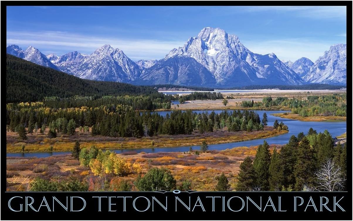 Grand Teton National Park Giclee Art Print Poster from Photograph by Artist IKE Leahy 12" x 18"