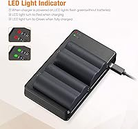 Vista 6 de BP-511 BP-511a Batería 2-Pack 2 2200mAh y cargador de batería dual USB para 30D, G5, 50D, 5D, G3, 40D, G1, 20D, D60, G6, G2, Pro 1, 300D, cámaras