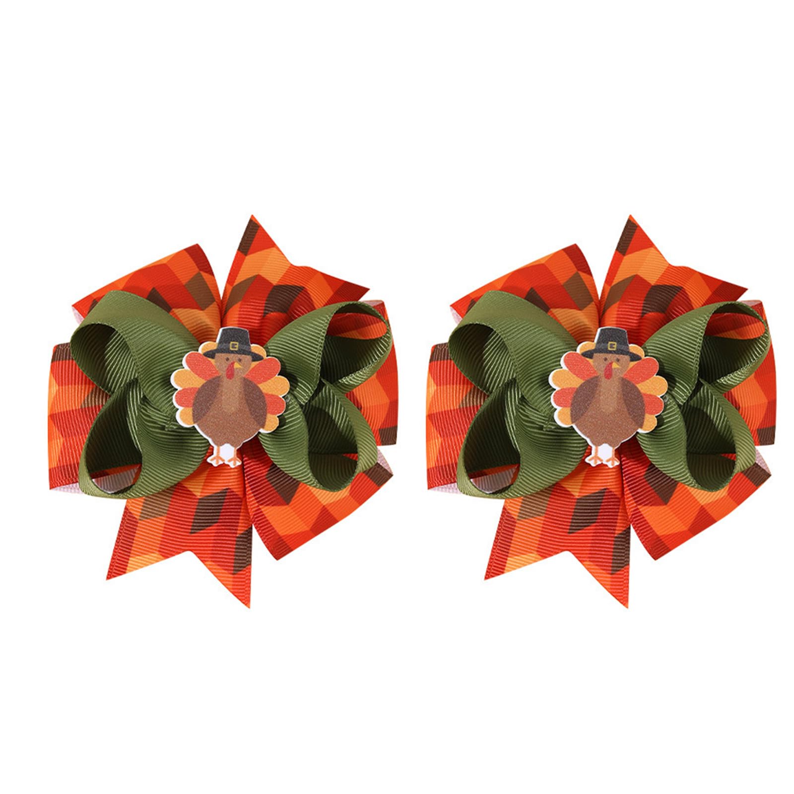MICFENY Happy Thanksgiving Barrettes Hair Tie For Highlighting Turkey Comfortable Hair Clamps For Everyday
