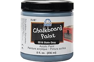 FolkArt Chalkboard Slate Grey Paint for Enhanced Home Decor Projects