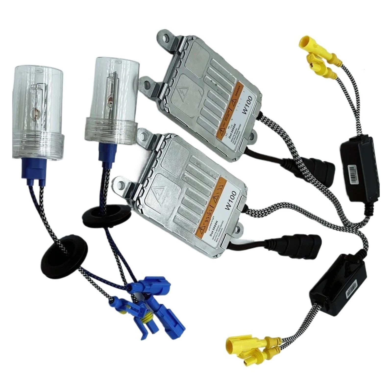 12V 24V 100W Kit De Balasto HID Xenon Bombilla Luz Coche H1 H3 H7 H11 9005 9006 4300k 6000k 8000k Lámpara Faro Automático Balasto De Xenón(8000K,H7)