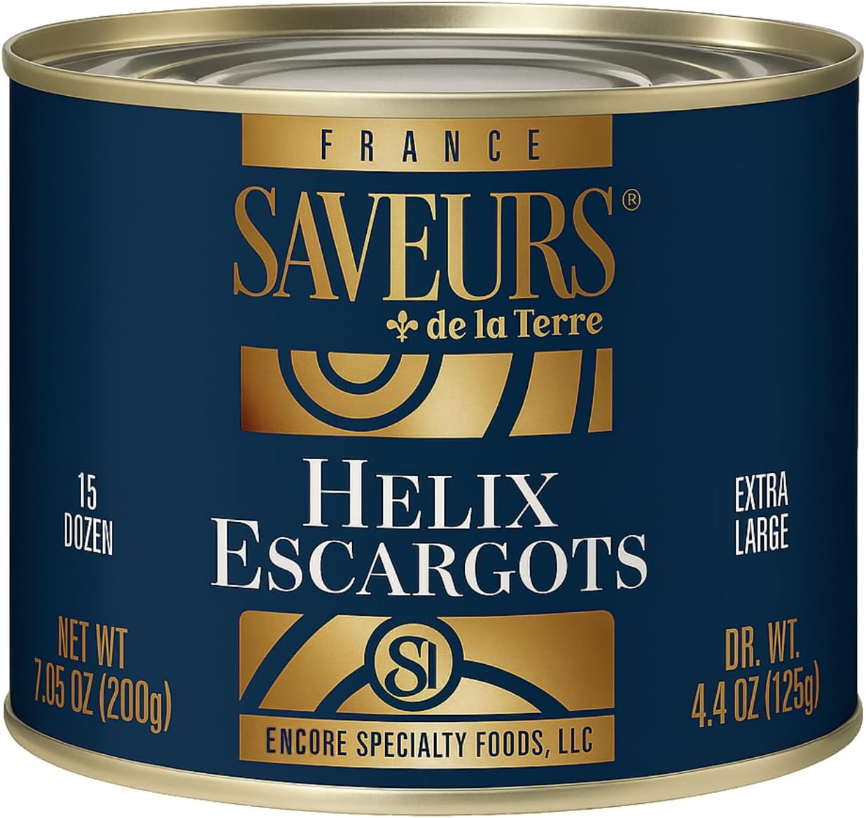 Helix Escargots | 7oz - 3 Pack | By Saveurs de la Terre | Imported from France (XL, 3 Pack) | Snails |