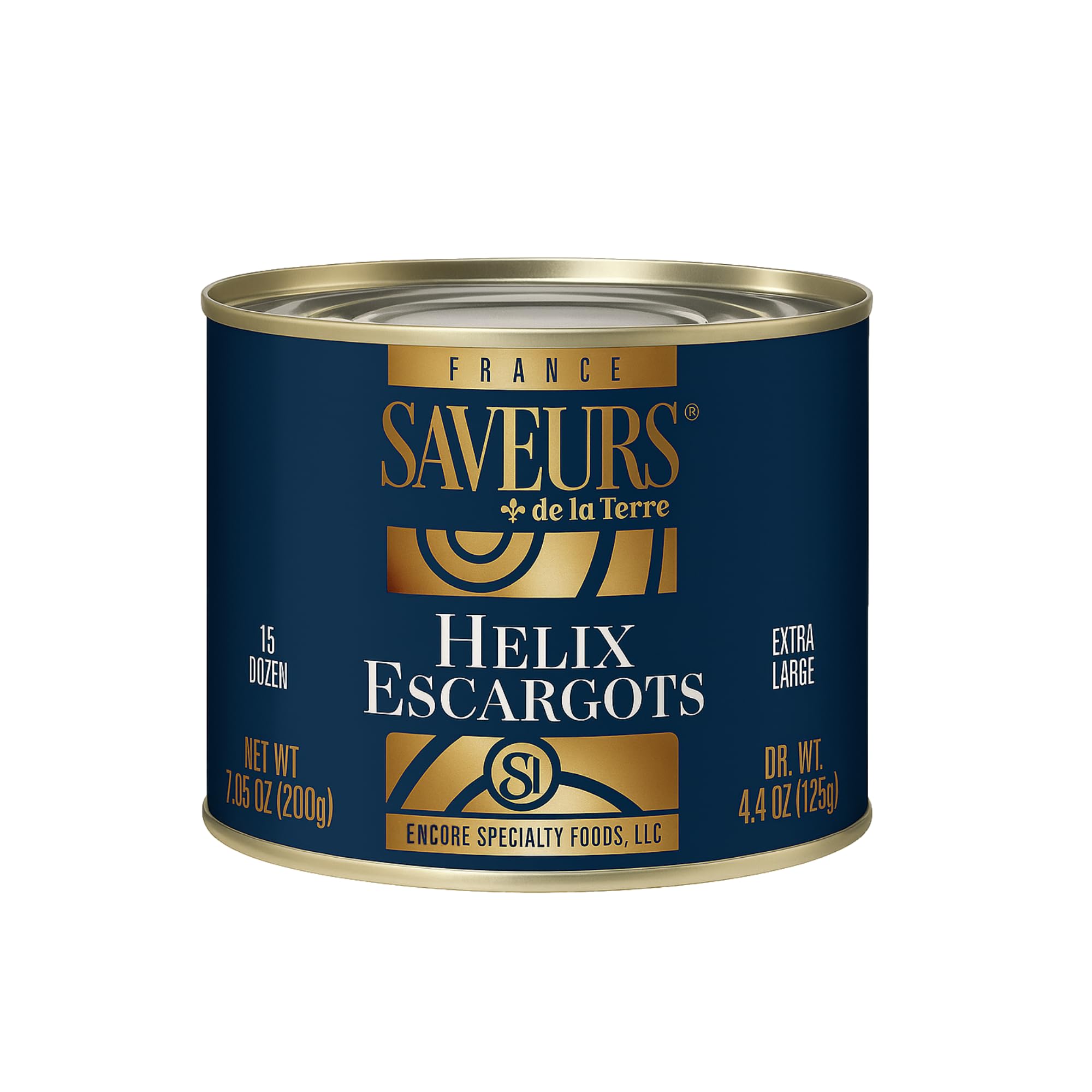 Helix Escargots | 7oz - 3 Pack | By Saveurs de la Terre | Imported from France (XL, 3 Pack) | Snails |