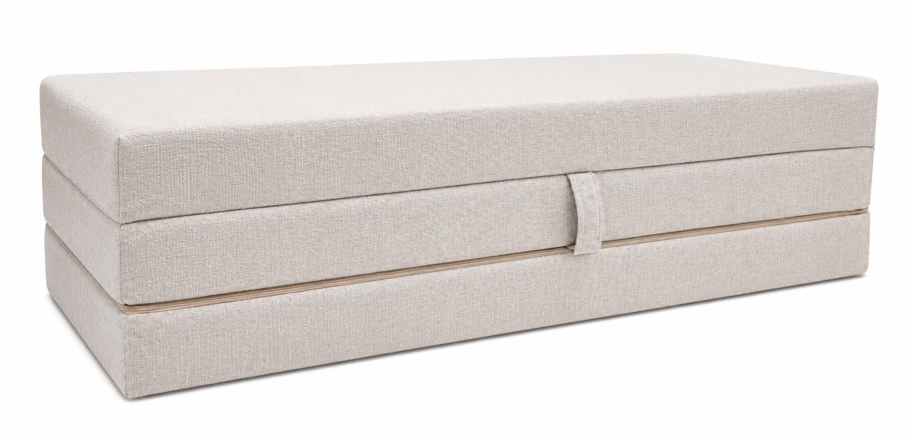 Odolplusz Materasso pieghevole in schiuma con rivestimento, 120 x 200 x 10 cm, per campeggio, da viaggio, per ospiti, pieghevole