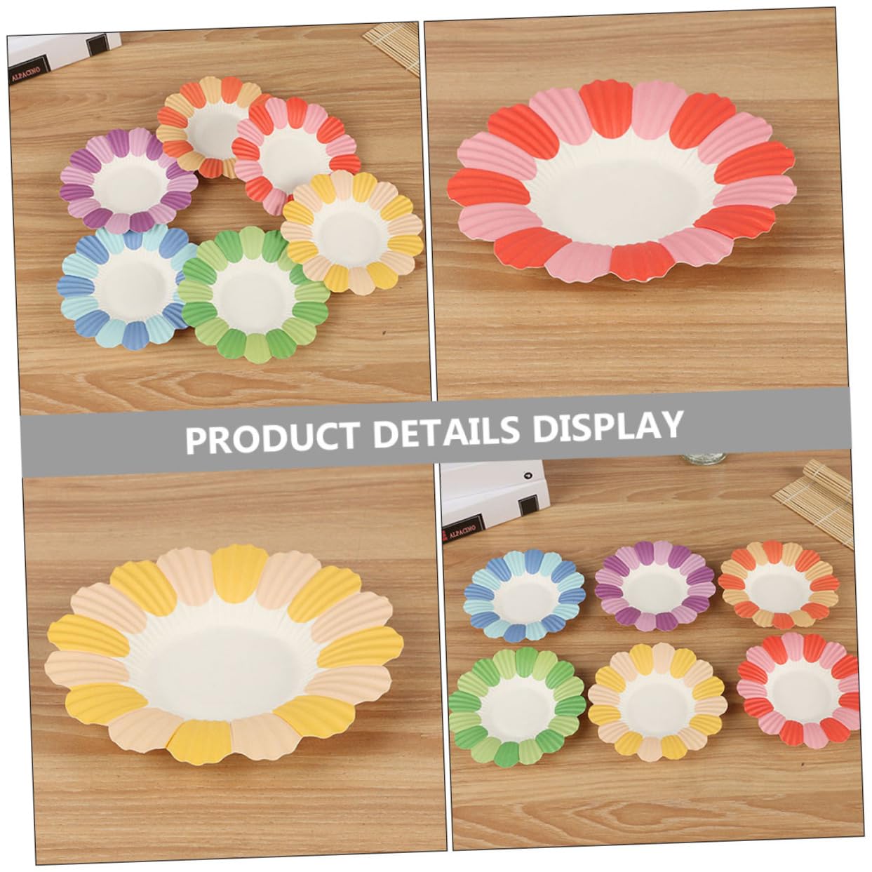 Hemobllo 500piezas Desechables Decorativos Para Cumpleaños Bodas Coloridos y Para Aperitivos y Snacks