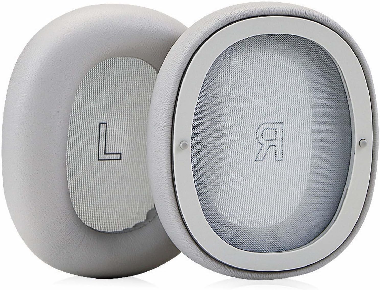Replacement Earpads Sheepskin Protein Leather Memory Foam Ear Pads Cushions Cover Repair Parts Compatible with Bang & Olufsen Beoplay H95 ANC Headphones (Grey)