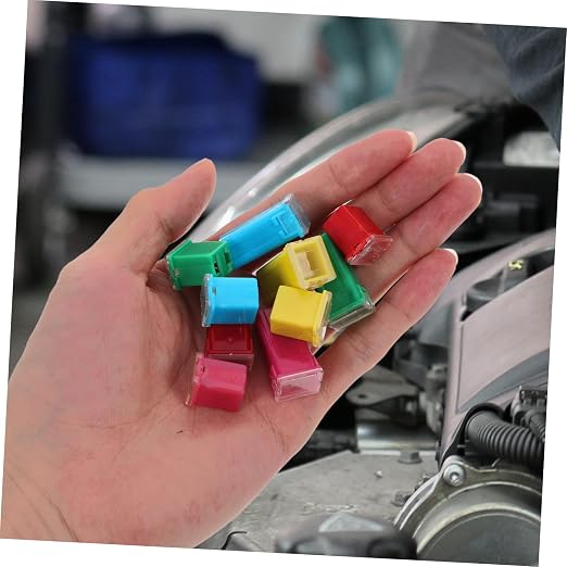 Kit de 20 fusibles automotrices mini para automóvil, rango amplio de amperajes (20 A, 30 A, 40 A, 50 A, 60 A), marca FELTECHELECTR miniatura 7
