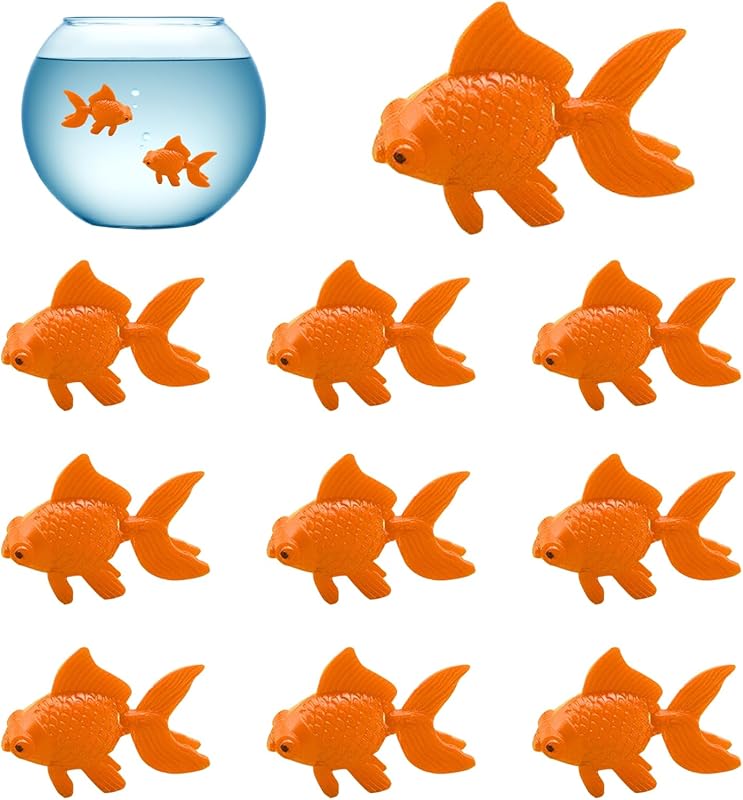TUONYIS 10 Pièces Poissons Artificiels Poissons Flottants Décors Petit Poisson en Mouvement Flottant