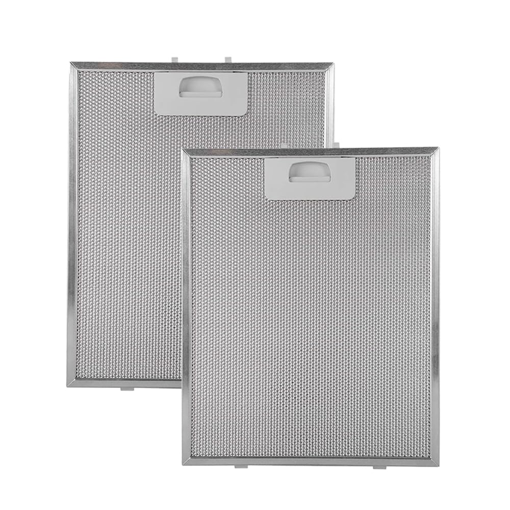 Pack 2 Filtros para Campana Extractora de Cocina | 02800905 | Compatible con Cata, Apelson y Nodor | de Aluminio Resistente | 320x260mm | Color Plata (2 unidades)