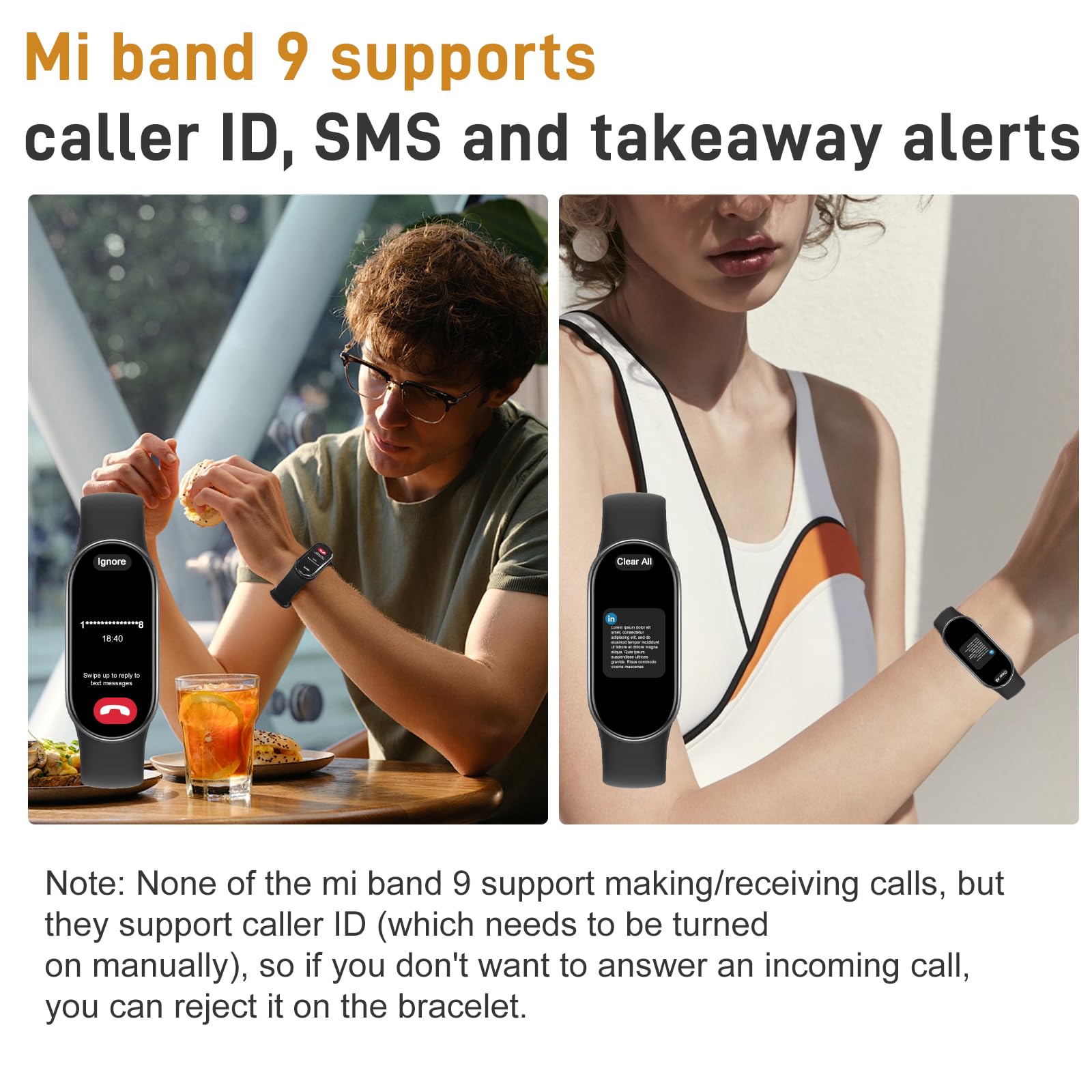 Mi Band 9, Luiminosità 1200 nit, Schermo AMOLED 1.62'', Mi Smart Band 9 con Cornice Metallica, Monitoraggio Salute, 150+ Modalità Sportive, 200+ Quadranti, Autonomia 21 giorni, Resistenza acqua 5ATM