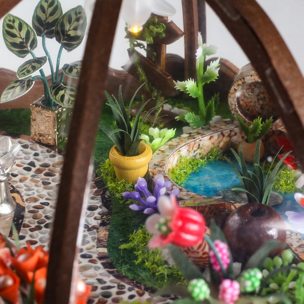 Exquisito Kit de jardín en Miniatura, Proyecto de casa de Bricolaje