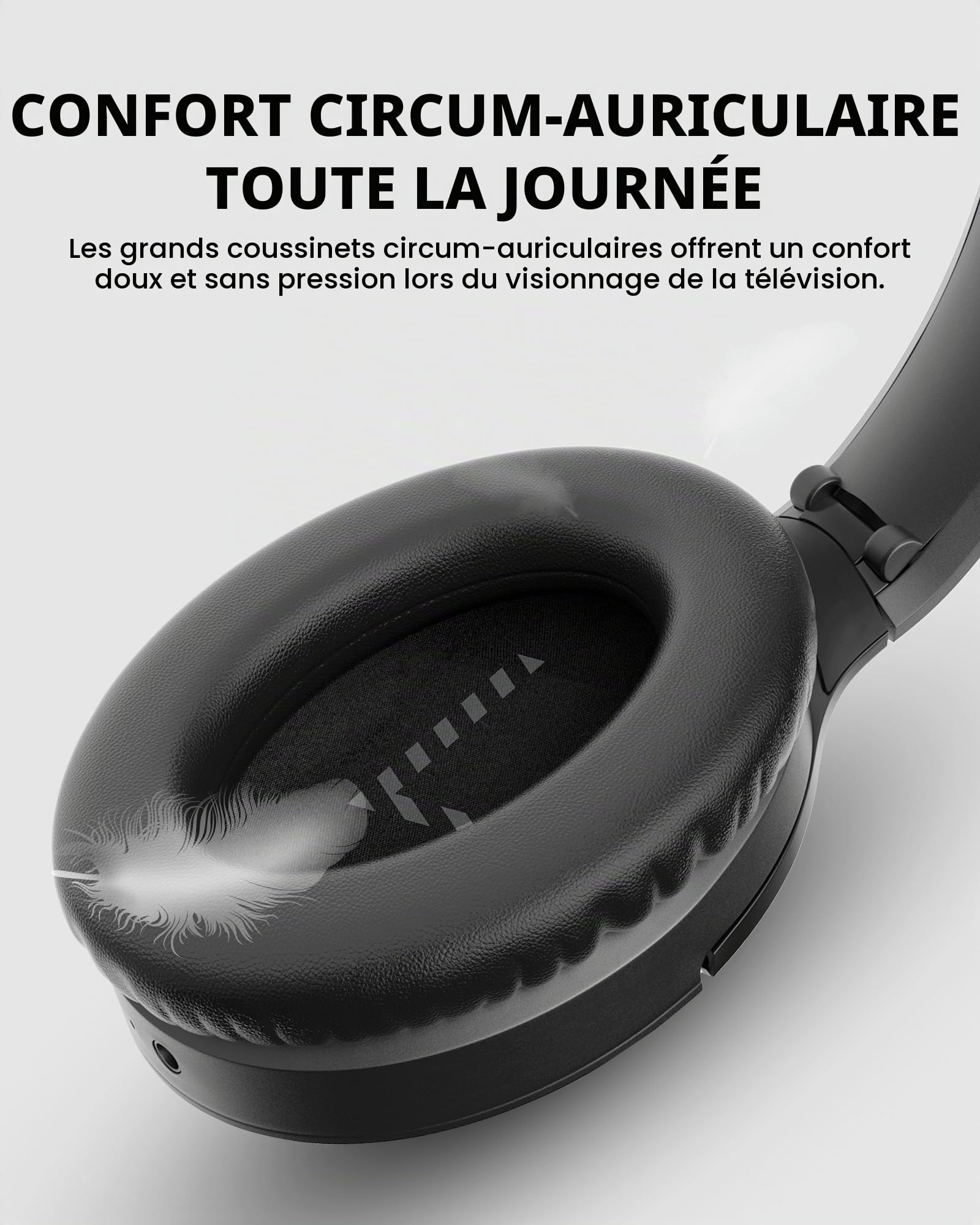 Avantree Duet Aura – Casque sans Fil Double Auracast pour TV avec HDMI Arc