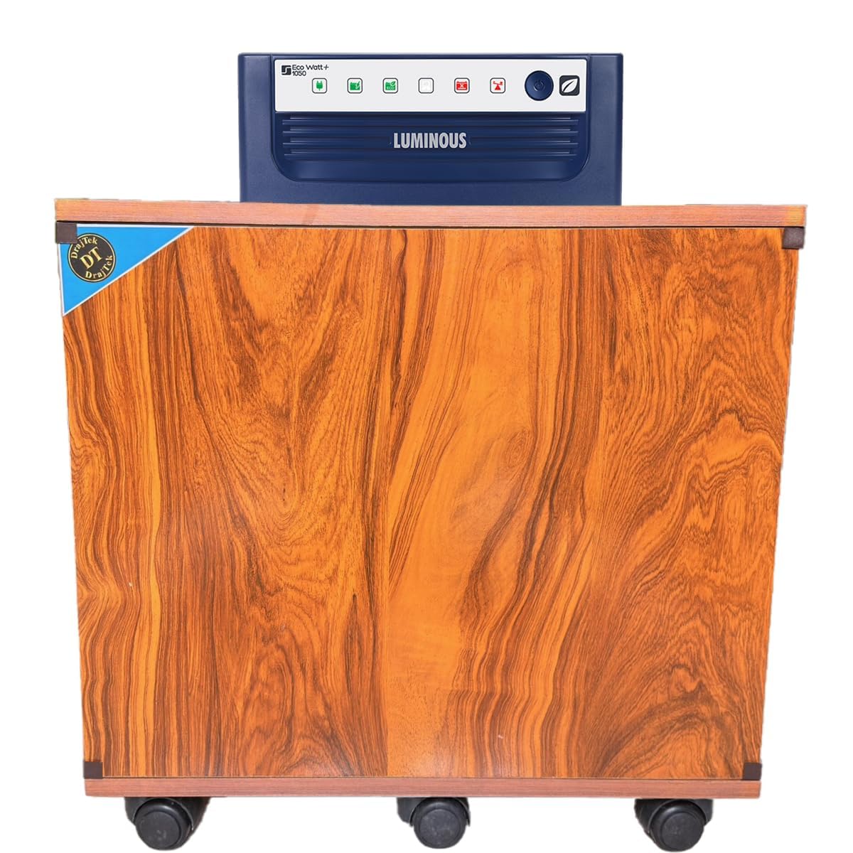 Wooden Inverter Battery Trolley Cabinet with Tray | Wooden Invertor Trolley for Battery, Inverter for Home and Office | 6 Wheels Support | Load Capacity-120Kg (Gold)-image-42