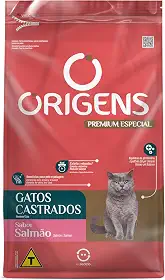 Origens Ração Seca Para Gatos Castrados Sabor Salmão 1Kg