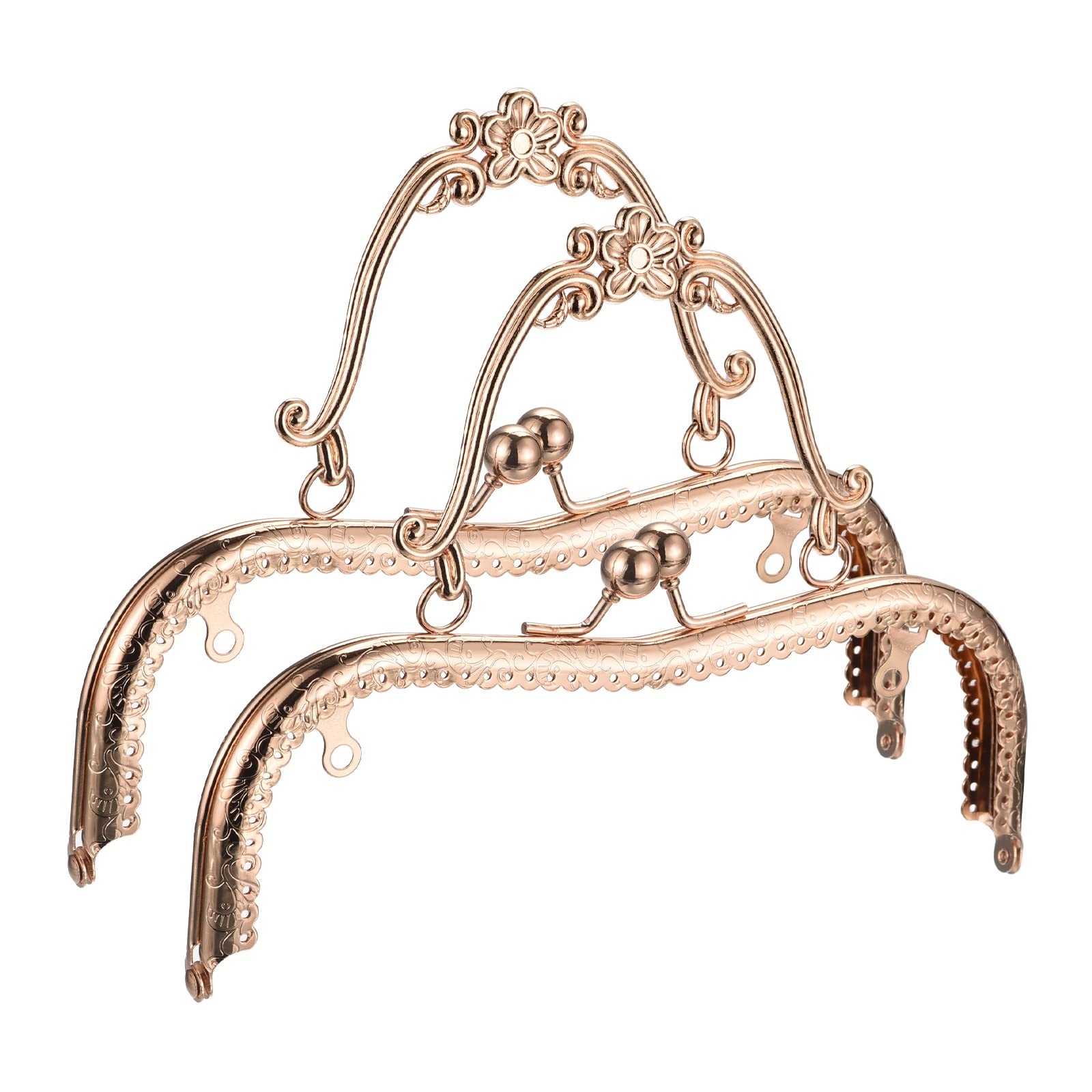 Cadre de sac à main en métal pour loisirs créatifs de couture et fermoir d'embrayage doré 20,5 cm