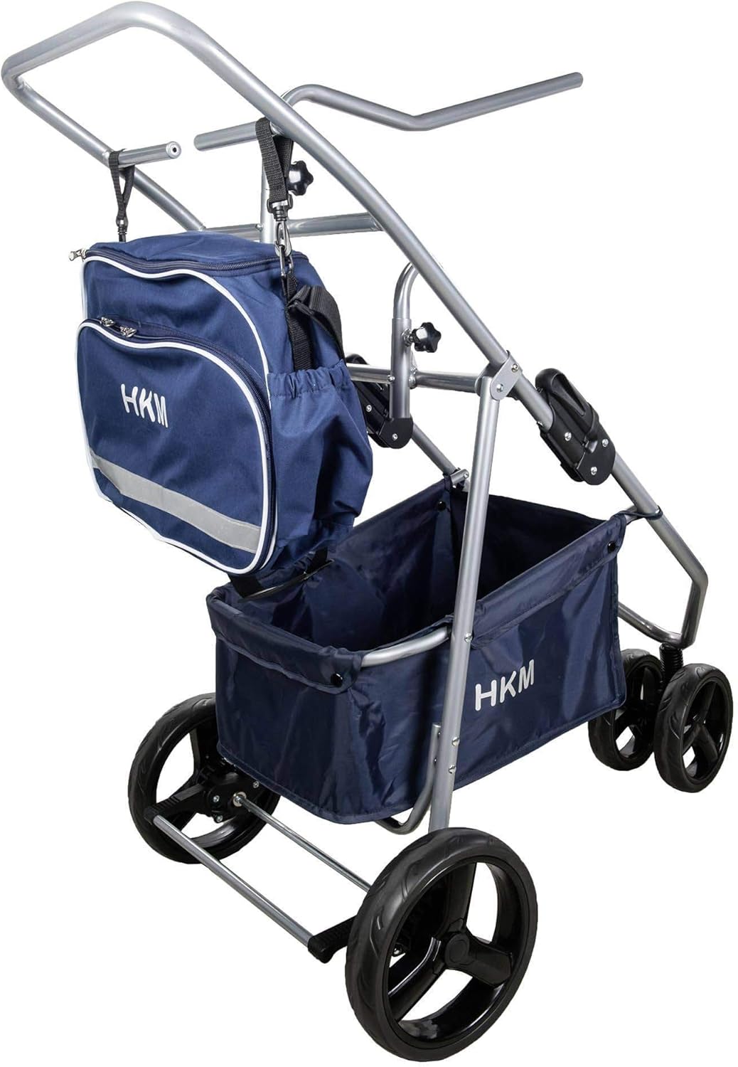 HKM Sports Equipment GmbH Carreaux de selle pliable Bleu Taille unique