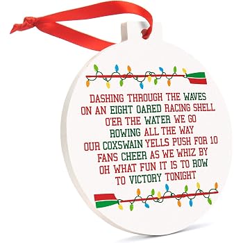 Amazon Com Chalktalksports Rowing Reindeer Crew Resin Christmas Ornament Home Kitchen