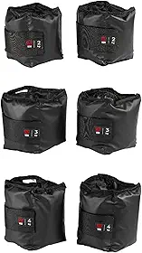 Kit Par Caneleiras Peso 2kg + 3kg + 4kg Tornozeleira de Peso Treine em Casa Academia Pilates Fisioterapia Treino Funcional Crossfit