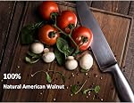 17 x 11 Inches Rectangle Walnut Wood Cutting Board for Kitchen, Wooden Chopping Board with Juice Grooves