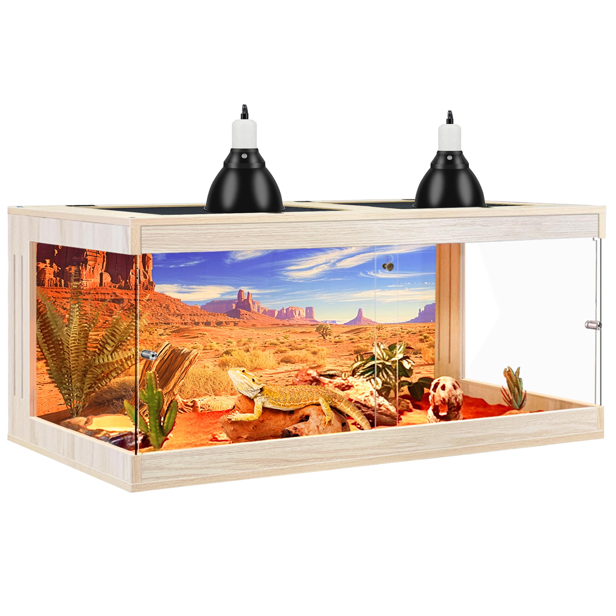 Royxen Oak 82 Gallon Enclosure