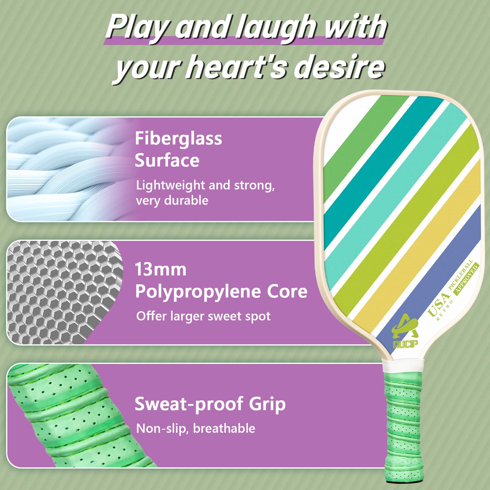 Pickleball Paddles, KALLODEAR Pickleball Set Of 2, USAPA Approved