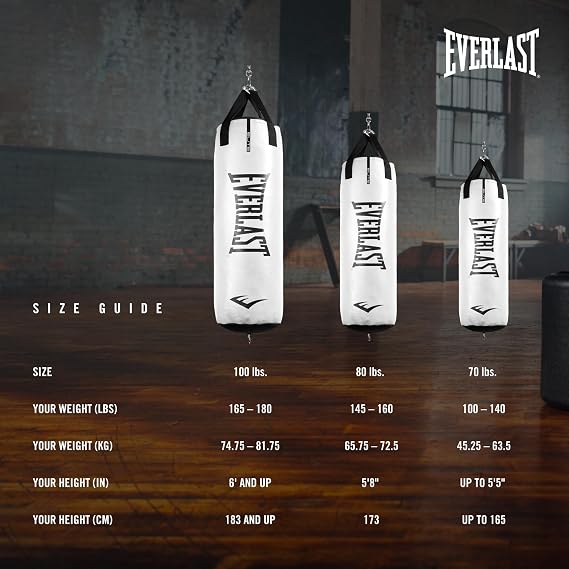 Everlast Elite Punching Bag | Durable Boxing MMA, Adults | Muay Thai