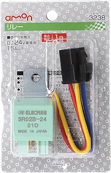 Amazon | エーモン(amon) リレー 4線(4極) DC24V・360W(15A