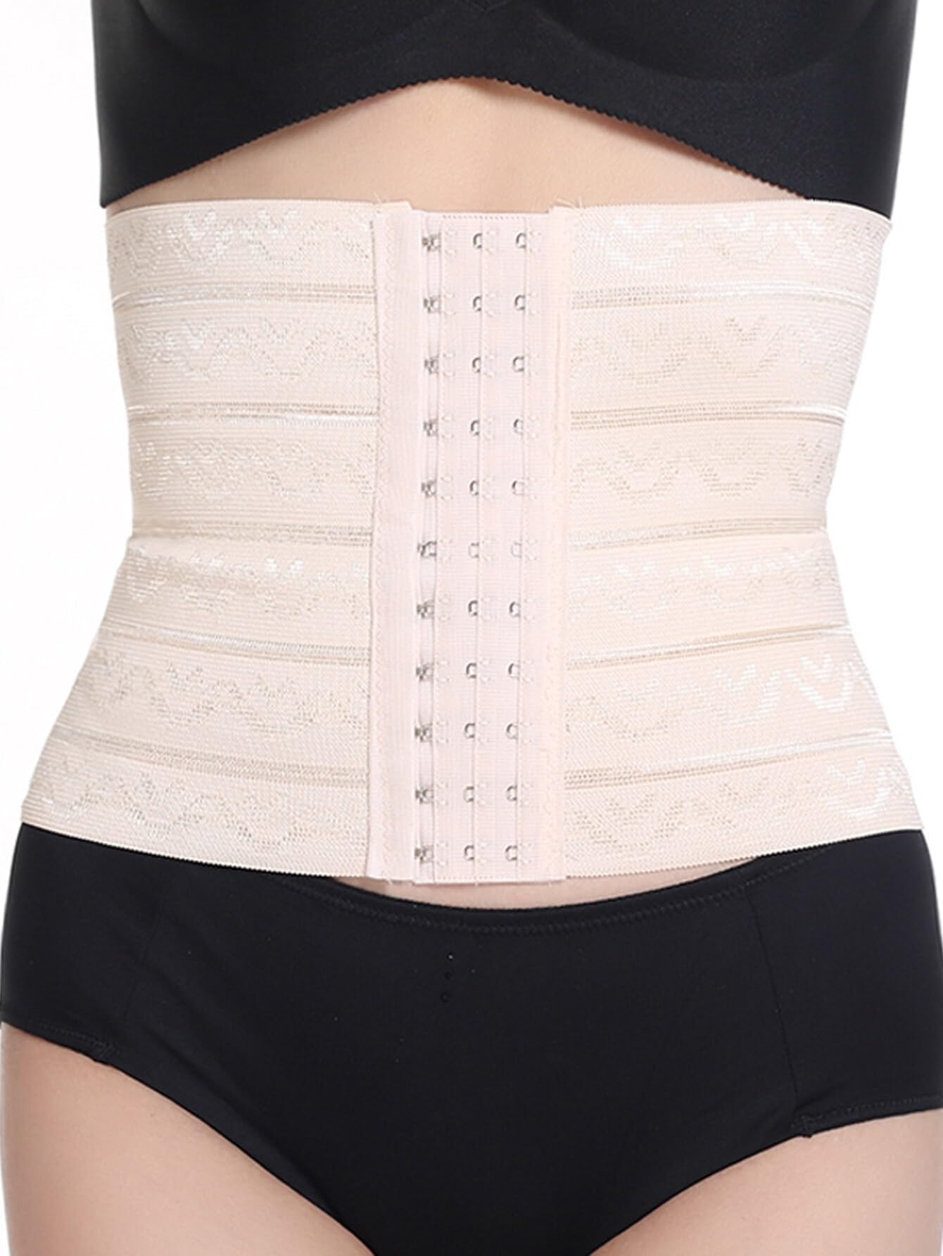 Mrs Queen Neotex Smart Fabric Solid Tummy & Thigh Shaper for Women (Beige, S) (Pack of 1)