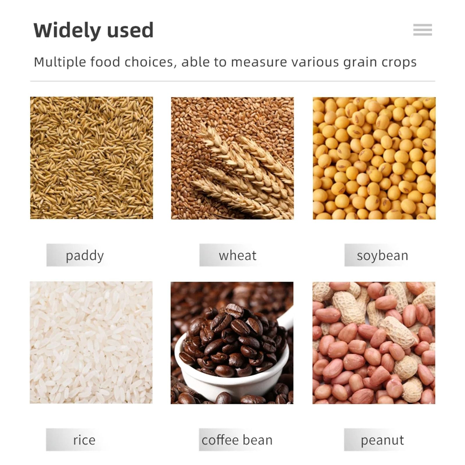 HMWOKPOT Grain Moisture Meter, LCD Smart Digital Moisture Detector for 25 Kinds Corn Rice Wheat Peanut Coffee Bean Seeds Pea Hygrometer Humidity Tester