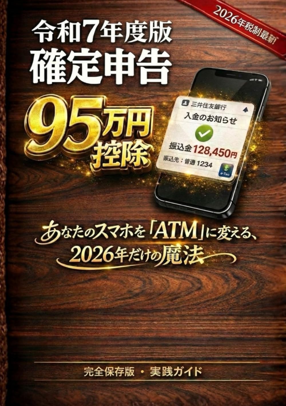 令和7年度版 確定申告 2026年税制最新: 知らないと損する 95万円控除 と スマホ完結 の全技術 あなたのスマホを ATM に変える 2026年だけの魔法