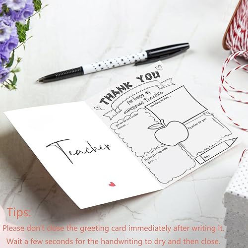 Miniatura 2 de Geelfland Regalos para profesores  Tarjetas de agradecimiento para maestros a granel regalos de agradecimiento para el día de agradecimiento del