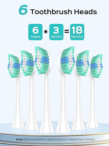 Miniatura 8 de COSLUS Cepillo de dientes eléctrico Sonic para niños y adultos 47000 VPM para limpieza profunda y blanqueamiento con estuche de viaje - 5 modos para