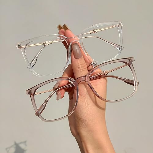 Miniatura 5 de Firmoo Lentes de bloqueo de luz azul, antifatiga ocular, anti dolor de cabeza, corte UV, anteojos de lectura cuadrados para computadora para mujeres