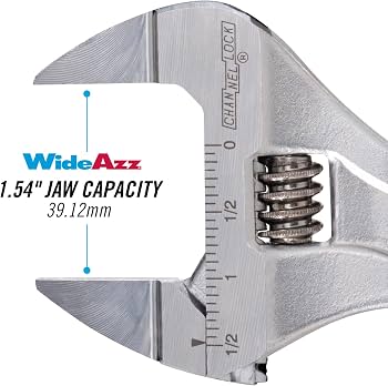 Channellock Adjustable Wrench 8SWCB Code Blue WideAzz Slim Jaw
