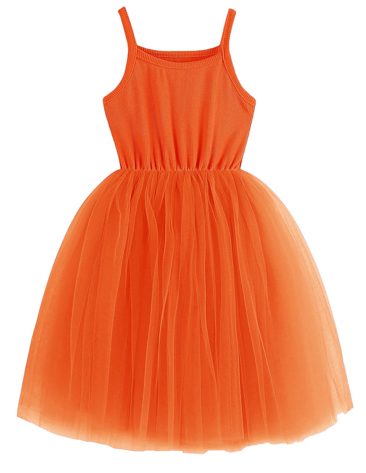 GSVIBK Baby Girls Tutu Dress Sleeveless Toddler Cotton Tulle Skirt Princess Party Prom Dresses