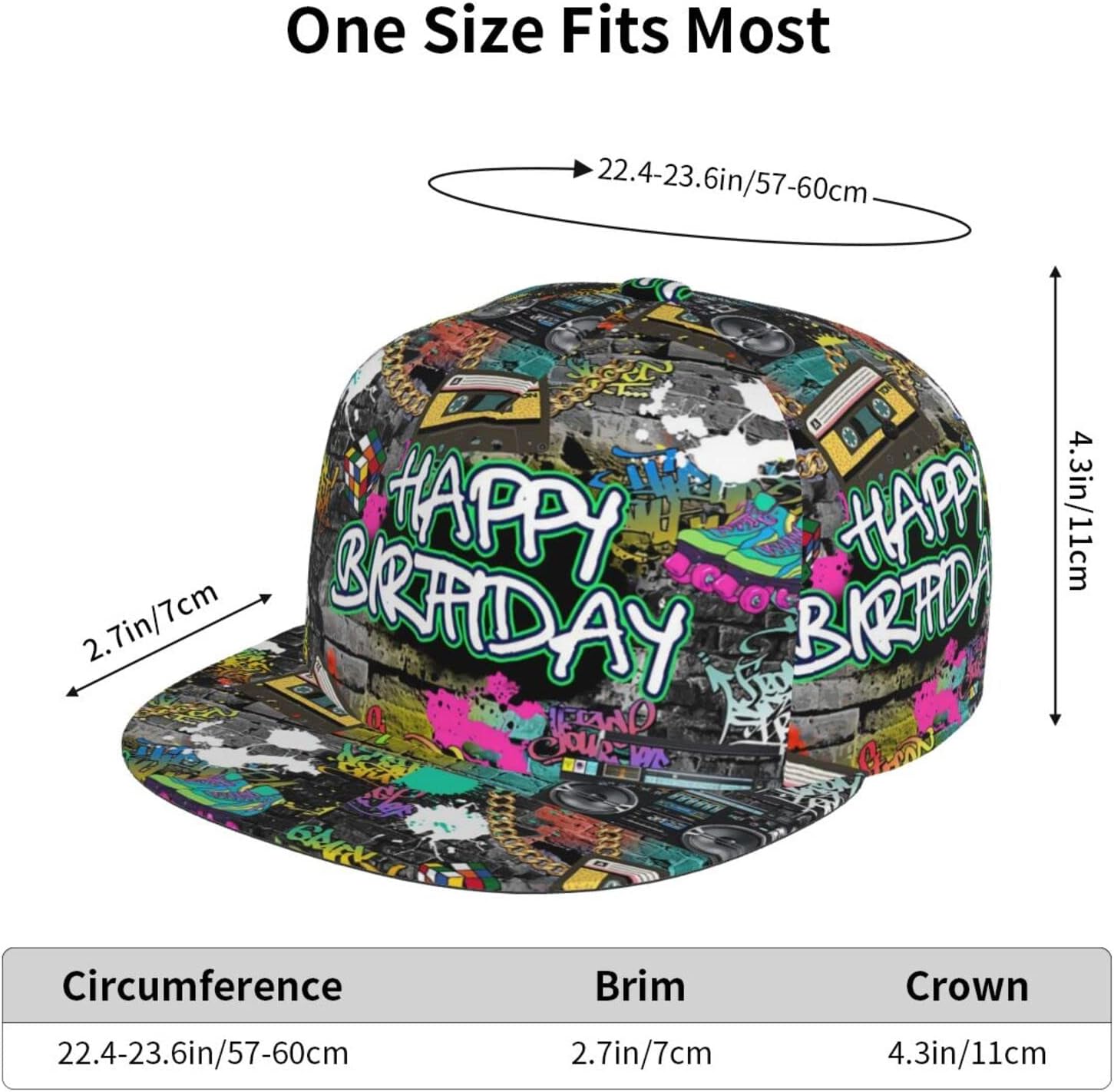 ASYG It's My Birthday Print Baseball Hats for Men & Women - Happy Birthday Girl Hats - Funny Adjustable Baseball Cap - Image 6