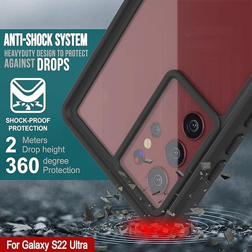 Miniatura 6 de Punkcase Funda ultra impermeable para Galaxy S22 Serie Extrema Ajuste delgado Certificado IP68 A prueba de golpes, a prueba de suciedad A prueba de