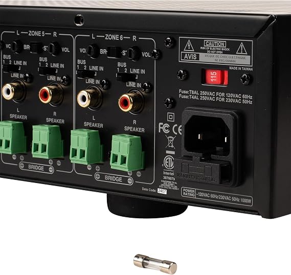 Dayton Audio MA1240a Multi-Zone 12 Channel Amplifier