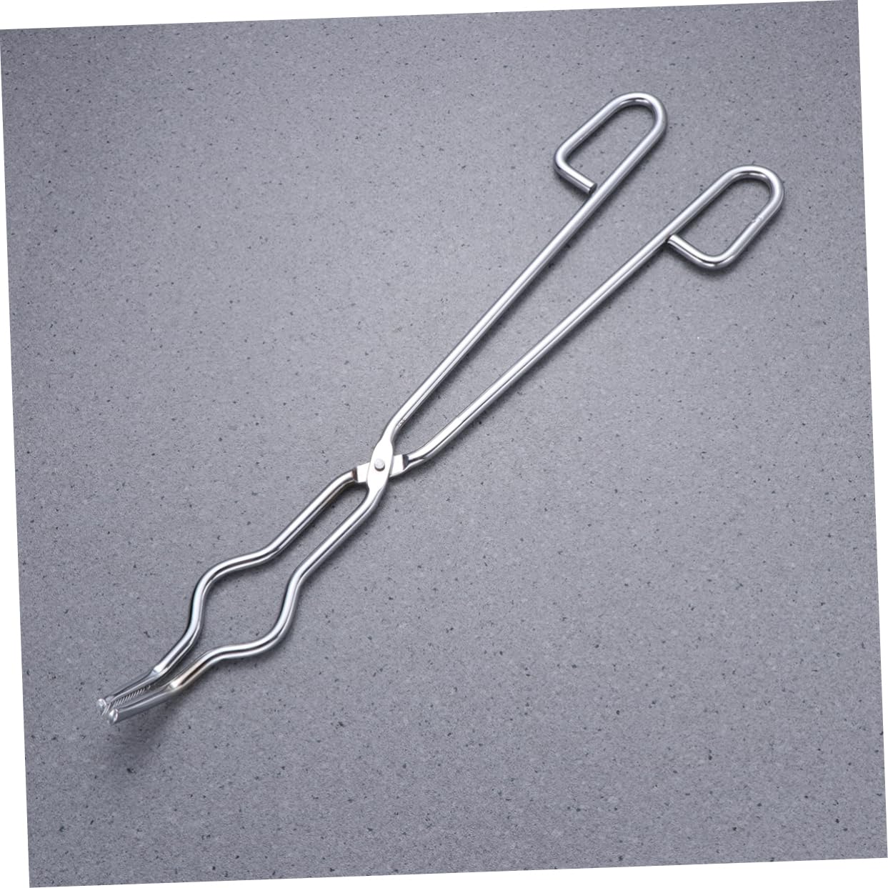 iplusmile Chromstahl-kratzzange Mit Rutschfestem Griff Hitzebeständig Für Tiegel Kolben Und Bechergläser Langlebiges Laborzubehör in Silber