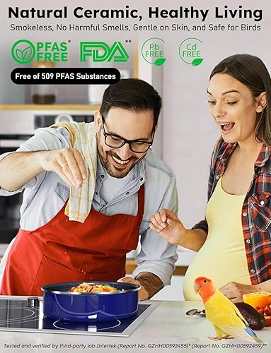 Miniatura 6 de Juego Profesional DUXANO de 12 Piezas de Ollas y Sartenes Antiadherentes & Sartén Híbrida de Acero Inoxidable de 3 Capas, Alta Capacidad de Sellado