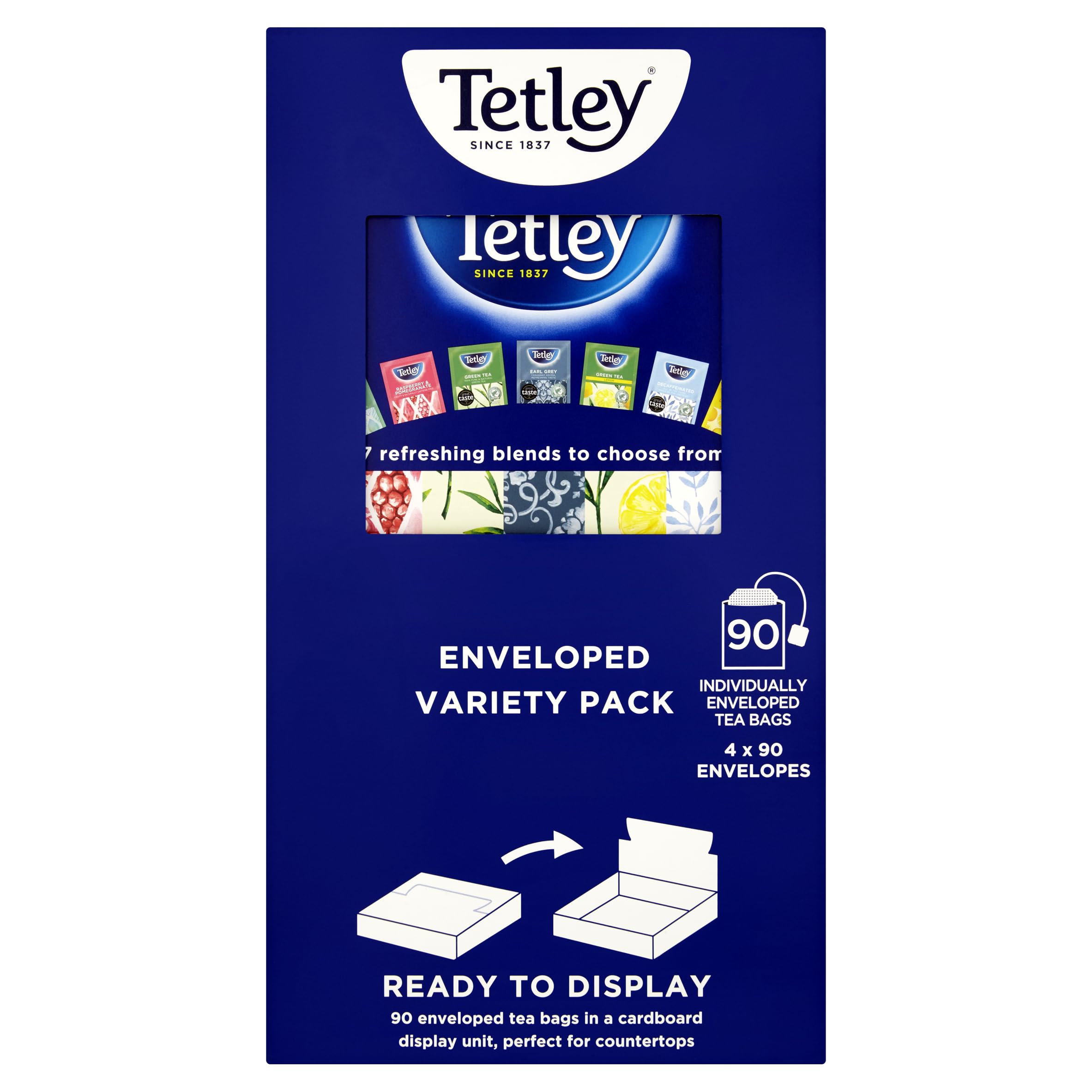 TetleyEnveloped Variety Pack (4x90 Envelopes)