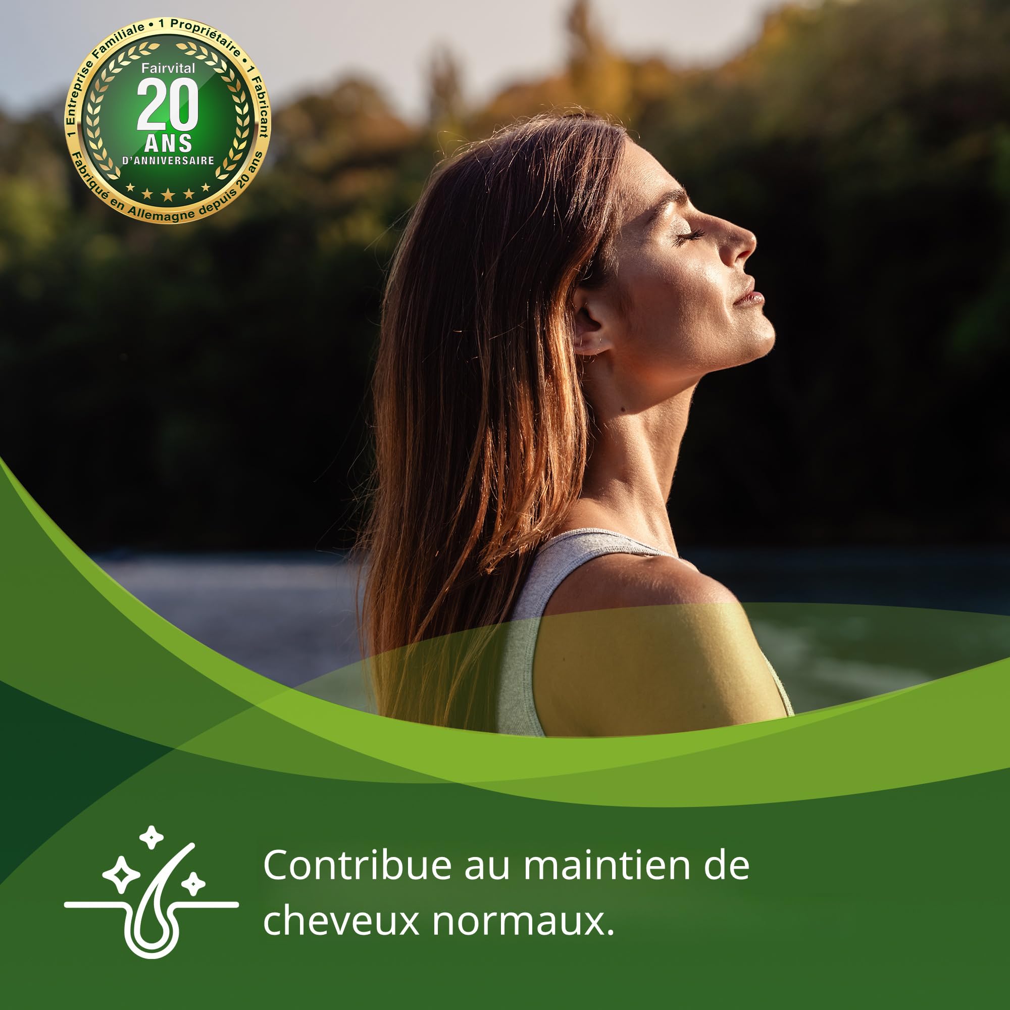 fairvital Complexe de vitamines B, d'origine naturelle à base de levure, les 8 vitamines B (B1, B2, B3, B5, B6, B7, B9, B12), VÉGÉTALIEN, 120 gélules, faciles à avaler, avec choline et inositol