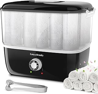EASYINBEAUTY Hot Towel Warmer for Facials, Holds 16 Small Towels, 5L Towel Steamer with