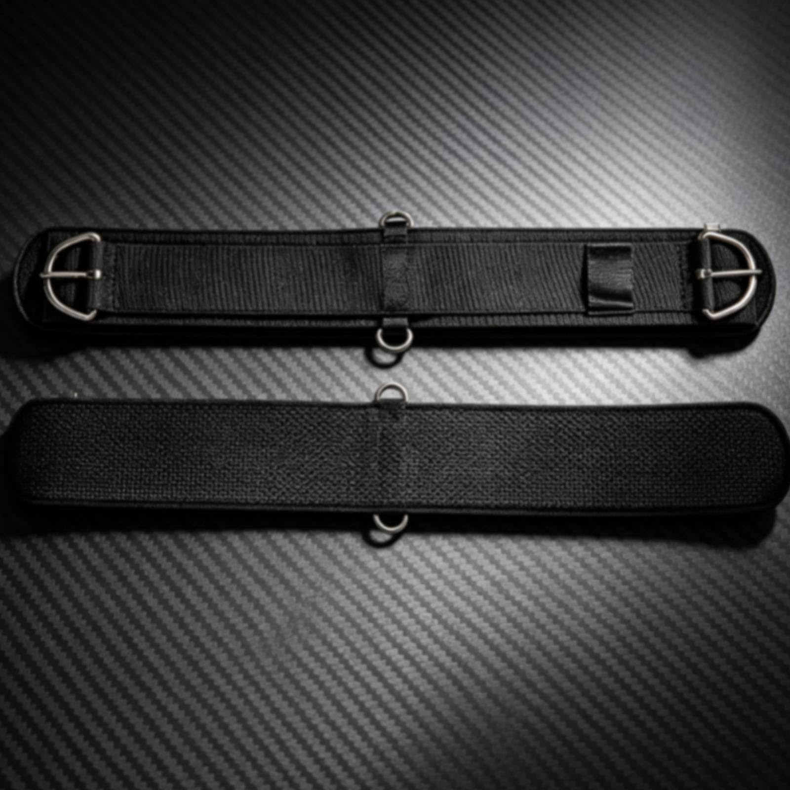 Cintura Sottopancia Occidentale Cinghia Sella Cavallo Cinch Cinturino Equestre con Cucitura Perimetrale Rinforzata E Imbottitura Confortevole Supporto , Nero , 26 Pollici-66cm