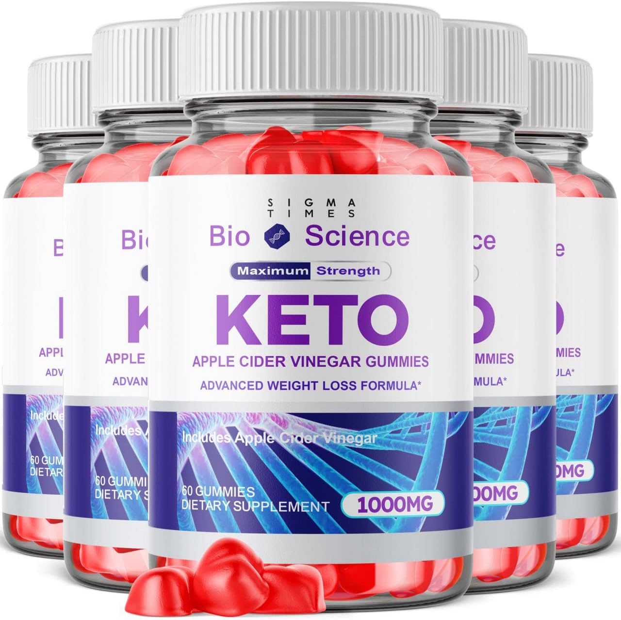 (5 Pack) Bio Science Keto Gummies for Advanced Weight