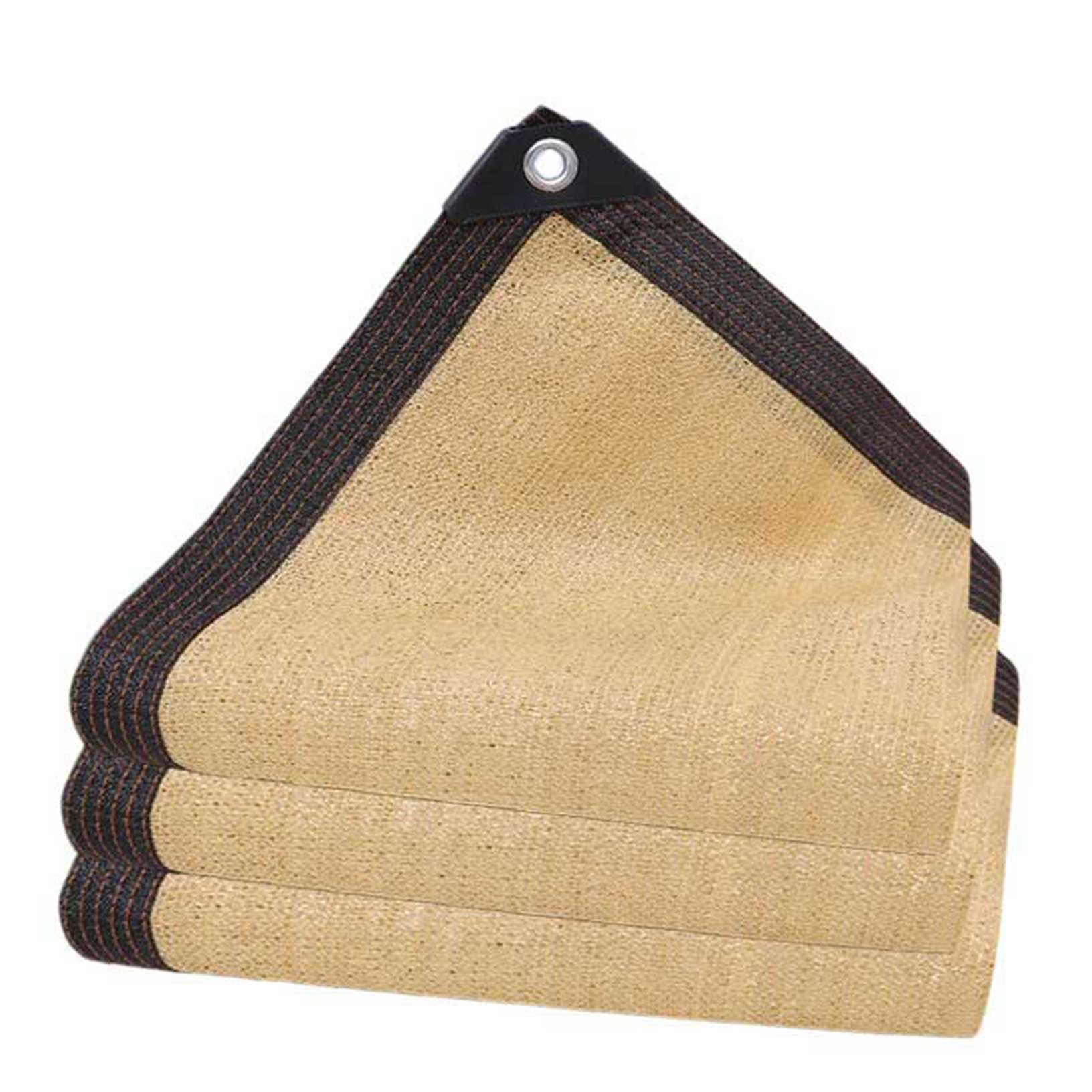 Filet d'ombrage extérieur 860x900 cm jaune avec oeillets anti-UV