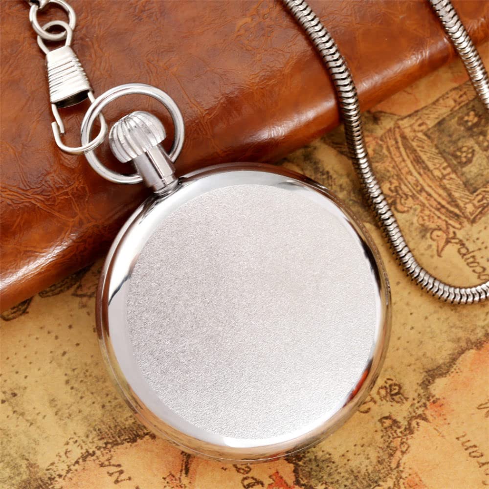 Open Face Arabische Ziffern Zeigen mechanische selbstwindende Taschenuhr Silber/Gold-Skelett-Zifferblatt antike automatische Männer Watch Watch Decoration
